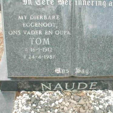 NAUDÉ Tom 1912-1987