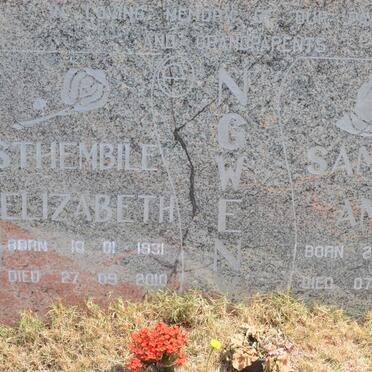 NGWENY Samuel Amos 1927-1995 &amp; Sthembile Elizabeth 1931-2010