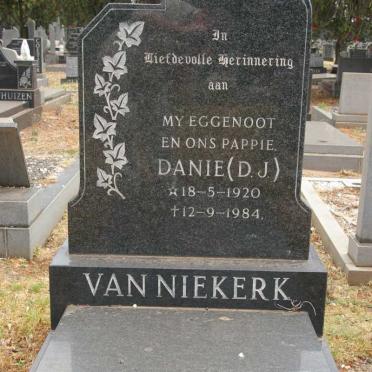 NIEKERK D.J., van 1920-1984