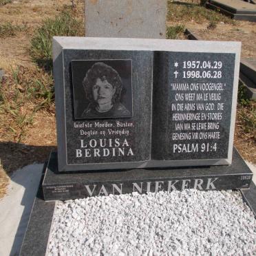 NIEKERK Louisa Berdina, van 1957-1998