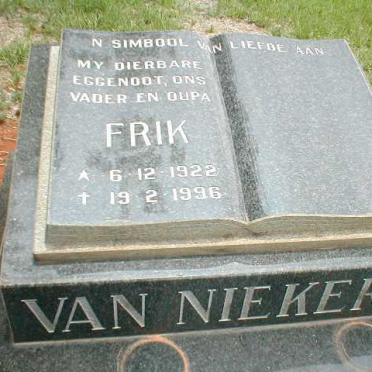 NIEKERK Frik, van 1922-1996