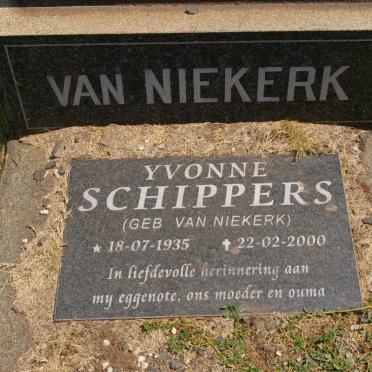 NIEKERK Erasmus Adriaan, van 1909-1949 :: SCHIPPERS Yvonne nee VAN NIEKERK 1935-2000