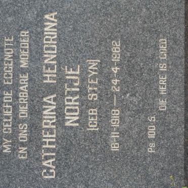 NORTJÉ Catherina Hendrina nee STEYN 1918-1962