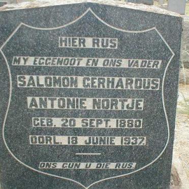 NORTJE Salomon Gerhardus Antonie 1880-1937