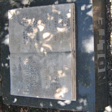 NOLTE Louwrens Rasmus 1898-1975 &amp; Martha Maria 1902-1957