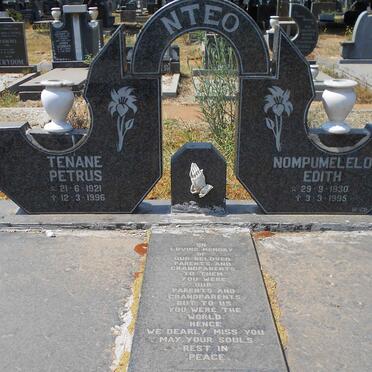 NTEO Tenane Petrus 1921-1996 &amp; Nompumelelo Edith 1930-1995