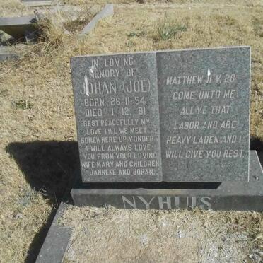 NYHUIS Johan 1954-1991