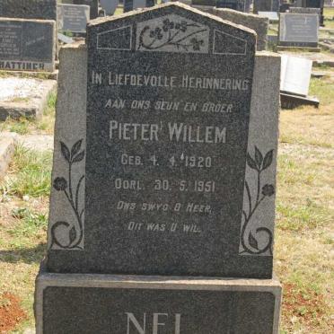 NEL Pieter Willem 1920-1951