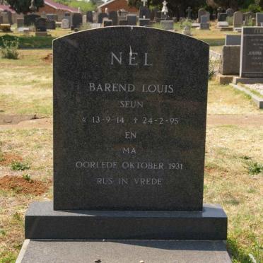 NEL ? -1931 :: NEL Barend Louis 1914-1995