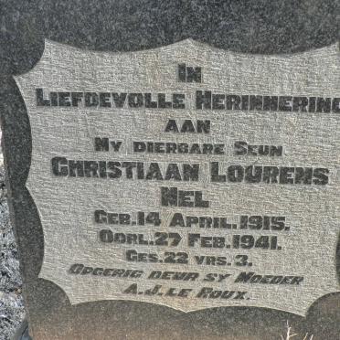 NEL Christiaan Lourens 1915-1941