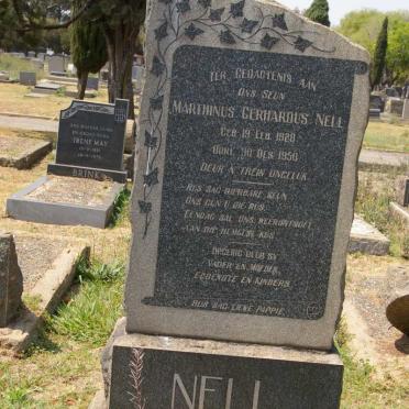 NELL Marthinus Gerhardus 1928-1950