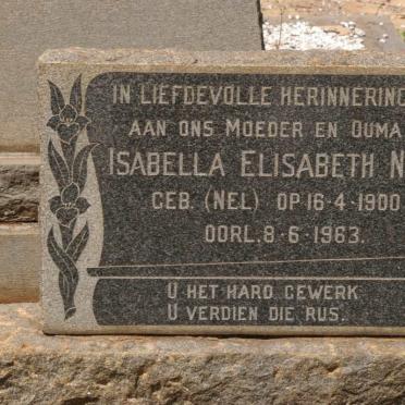 NEL Isabella Elisabeth nee NEL 1900-1963