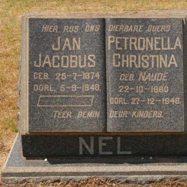 NEL Jan Jacobus 1874-1948 &amp; Petronella Christina NAUDÉ 1880-1946