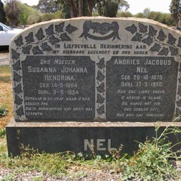 NEL Andries Jacobus 1879-1950 &amp; Susanna Johanna Hendrina 1884-1954