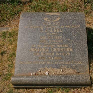 NEL C.J.J. 1867-1945 &amp; Johanna Christina KRUGER 1878-1950