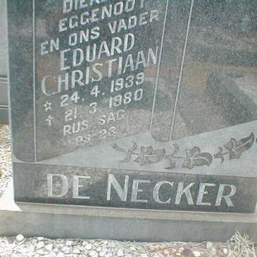 NECKER Eduard Christiaan, de 1939-1980