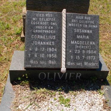 OLIVIER Cornelius Johannes 1904-1958 &amp; Susanna Maria Magdelena RIEKERT 1904-1973