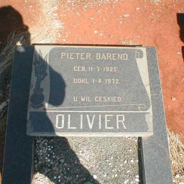 OLIVIER Pieter Barend 1925-1972