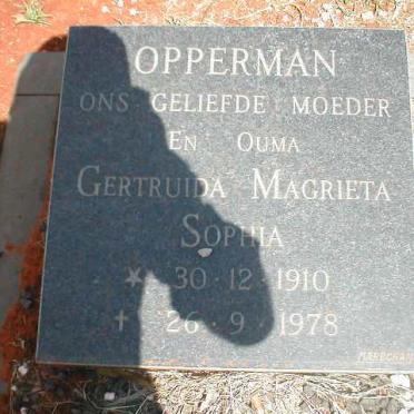 OPPERMAN Gertruida Magrieta Sophia 1910-1978