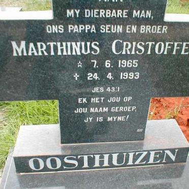 OOSTHUIZEN Marthinus Cristoffel 1955-1993