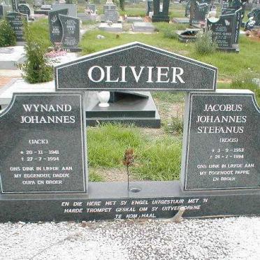 OLIVIER Wynand Johannes 1941-1994 :: OLIVIER Jacobus Johannes Stephanus 1953-1994