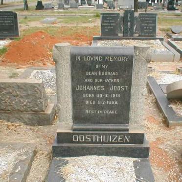 OOSTHUIZEN Johannes Joost 1918-1968