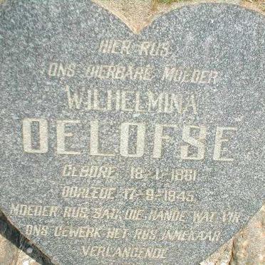 OELOFSE Wilhelmina 1861-1945