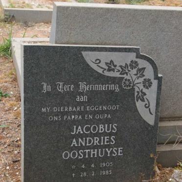 OOSTHUYSE Jacobus Andries 1905-1985