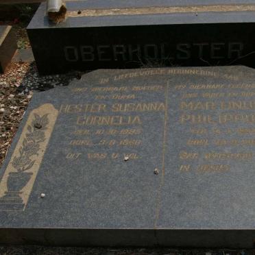 OBERHOLSTER Martinus Philippus 1894-1960 &amp; Hester Susanna Cornelia 1895-1968
