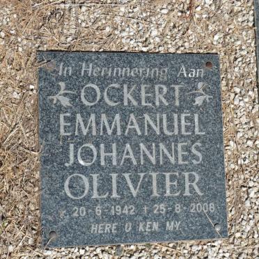 OLIVIER F.S. 1918-1975 &amp; Henrietta 1918-1999 :: OLIVIER Ockert Emmanuel Johannes 1942-2008 