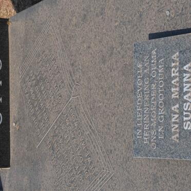 OTTO Ernie 1914-1984 &amp; Anna Maria Susanna 1918-2009