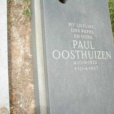 OOSTHUIZEN Paul 1922-1987