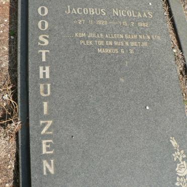 OOSTHUIZEN Jacobus Nicolaas 1928-1982
