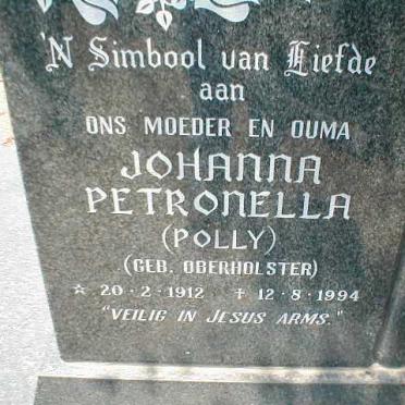 OBERHOLSTER Johanna Petronella 1912-1994