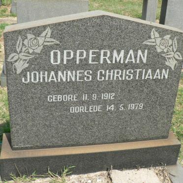 OPPERMAN Johannes Christiaan 1912-1979