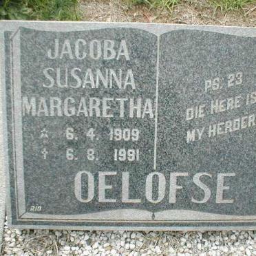 OELOFSE Jacoba Susanna Margaretha 1909-1991