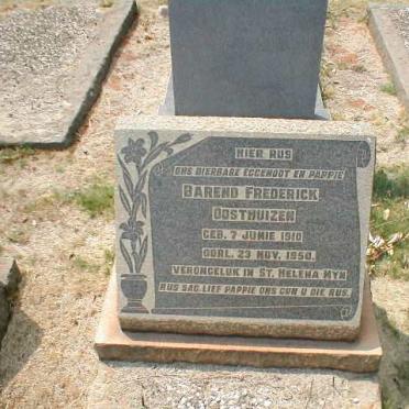 OOSTHUIZEN Barend Frederick 1910-1950