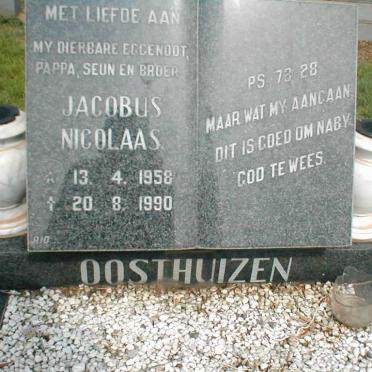 OOSTHUIZEN Jacobus Nicolaas 1958-1990