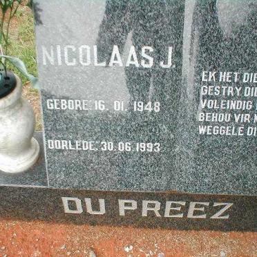 PREEZ Nicolaas J.,du 1948-1993