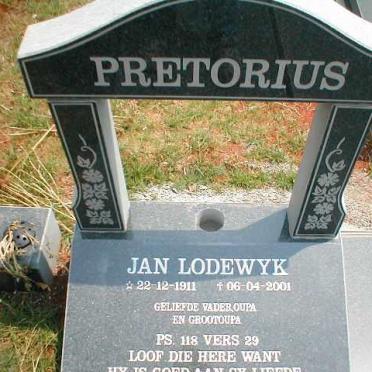 PRETORIUS Jan Lodewyk 1911-2001