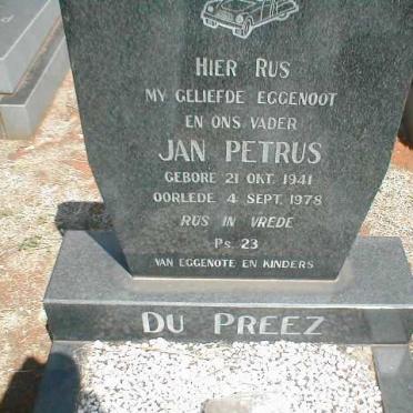 PREEZ Jan Petrus, du 1941-1978
