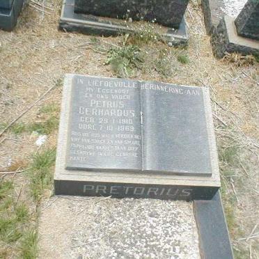 PRETORIUS Petrus Gerhardus 1910-1969