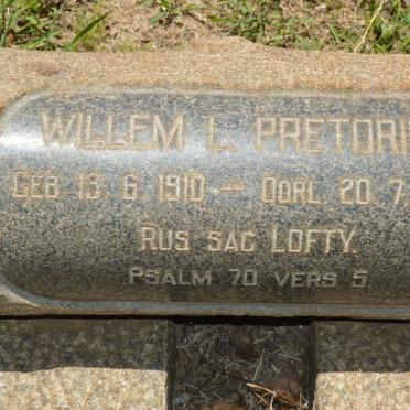 PRETORIUS Willem L. 1910-1962