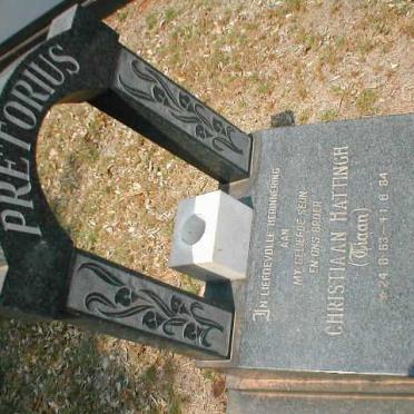 PRETORIUS Christiaan Hattingh 1963-1984