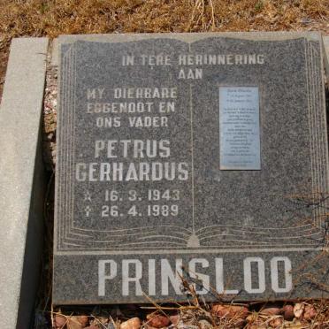 PRINSLOO Petrus Gerhardus 1943-1989 :: PRINSLOO Banie 1967-2011
