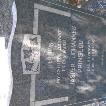 PRINSLOO Jasper Johannes 1915-1956 &amp; Susanna Aletta WOLMARANS nee HATTINGH 1920-1969