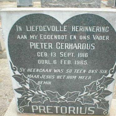 PRETORIUS Pieter Gerhardus 1916-1965