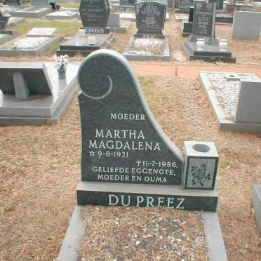 PREEZ Martha Magdalena, du 1921-1986
