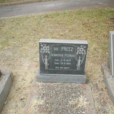 PREEZ Ignatius Petrus, du 1870-1964