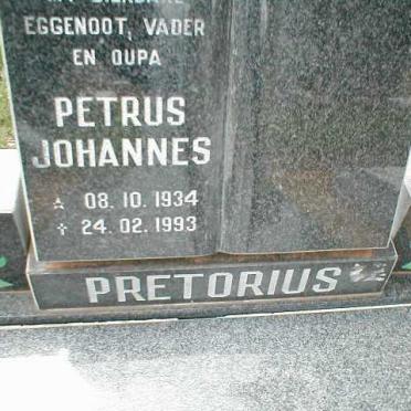 PRETORIUS Petrus Johannes 1934-1993